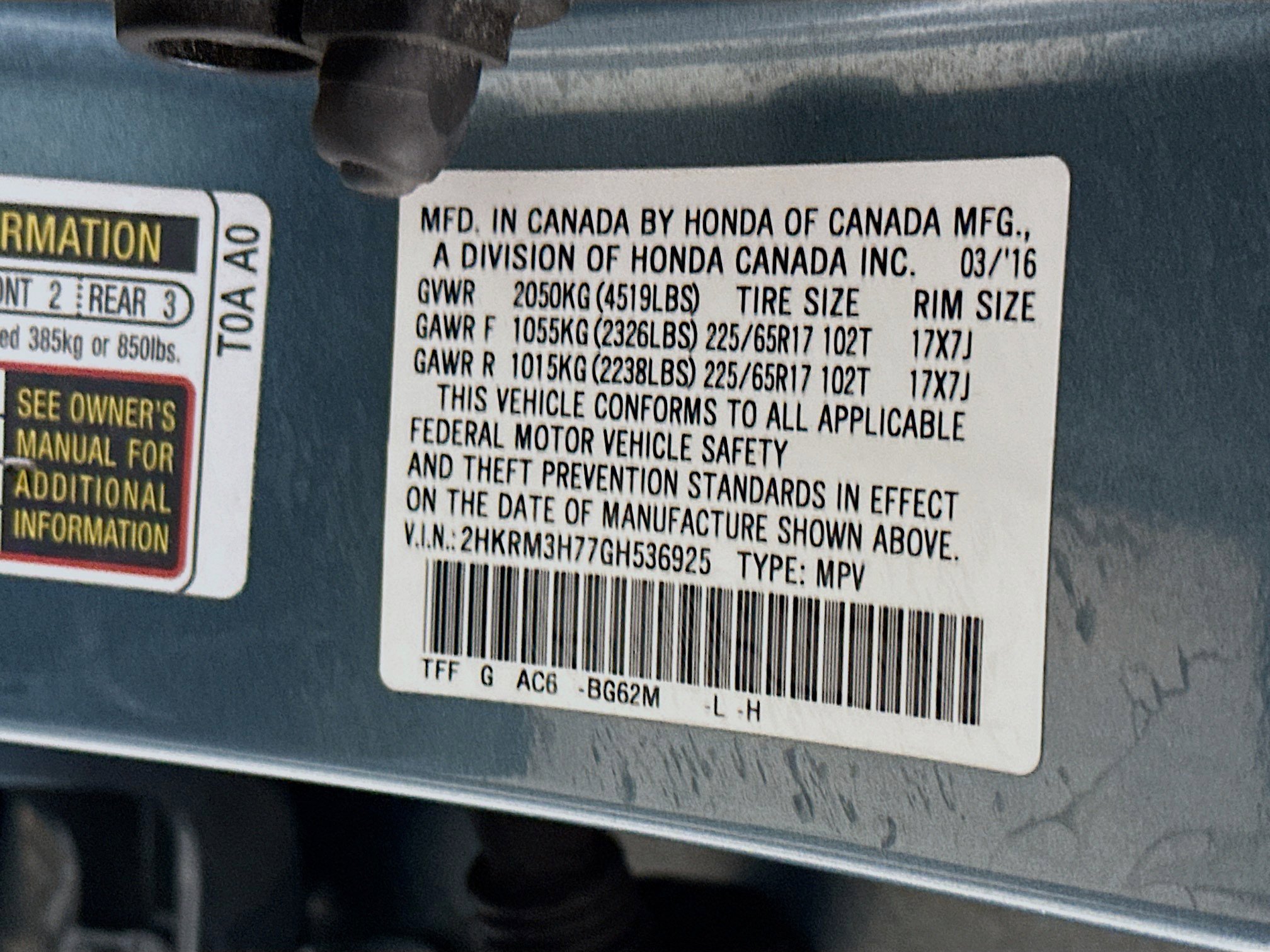 Used 2016 Honda CR-V EX-L image 12