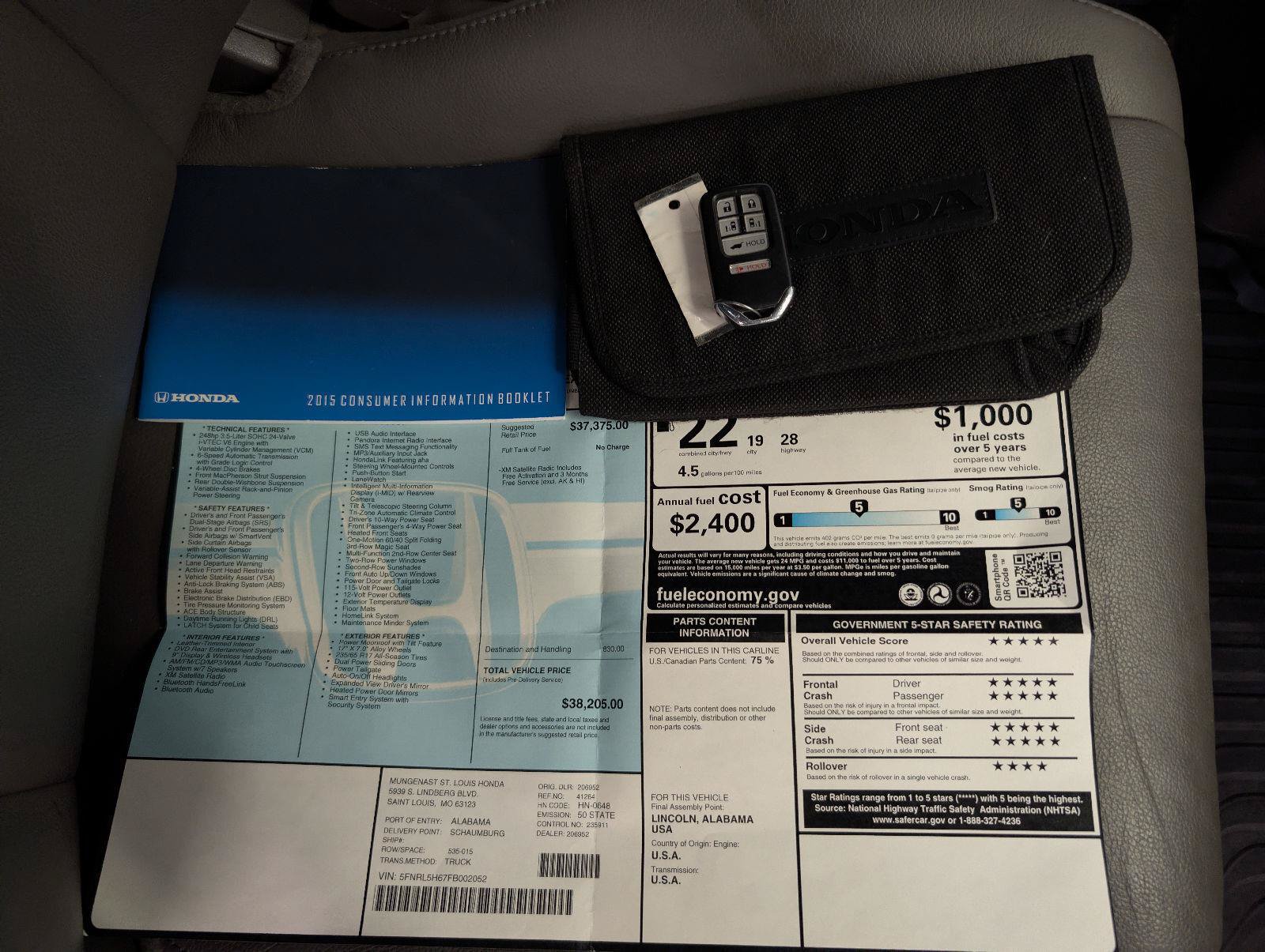 Used 2015 Honda Odyssey EX-L image 34