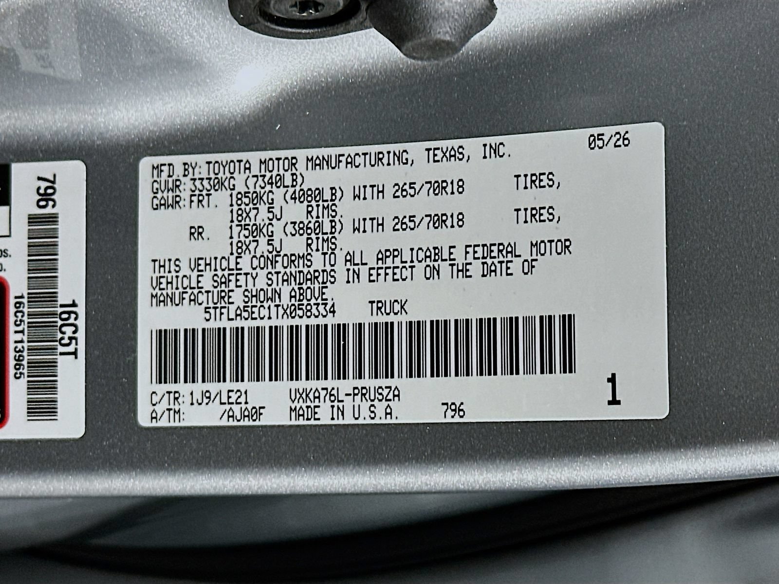 New 2026 Toyota Tundra SR5 w/ SR5 Premium Package AWD/4WD image 32