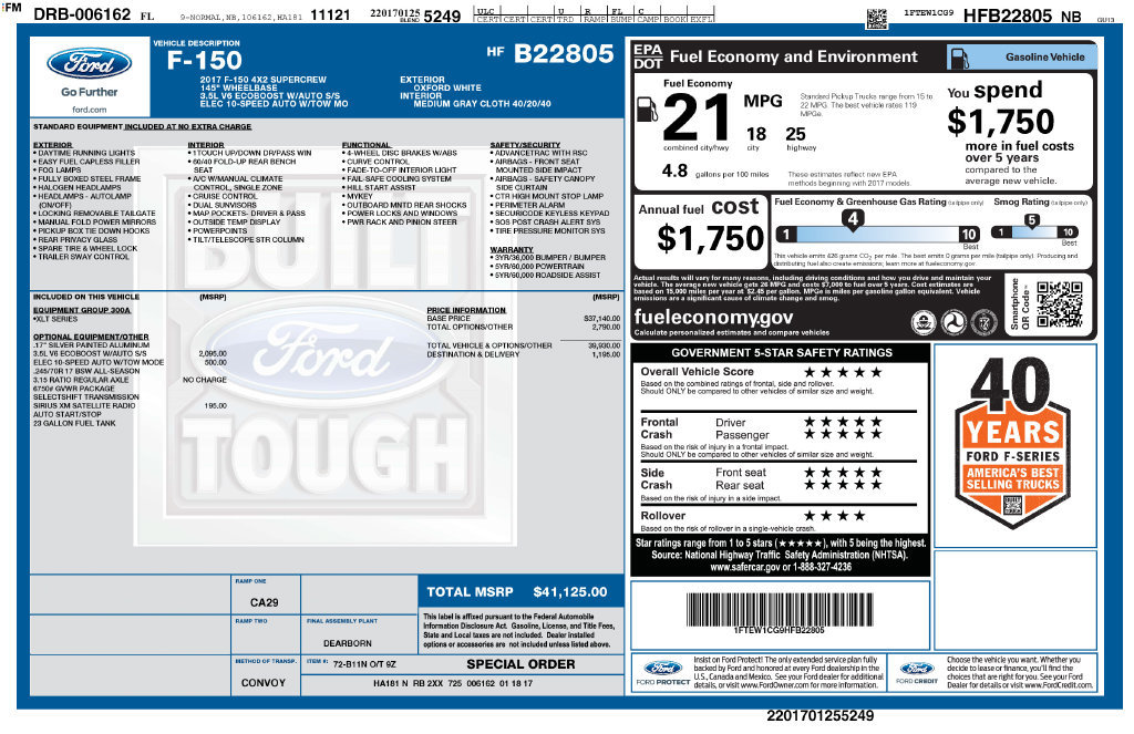 Used 2017 Ford F150 XLT RWD image 7