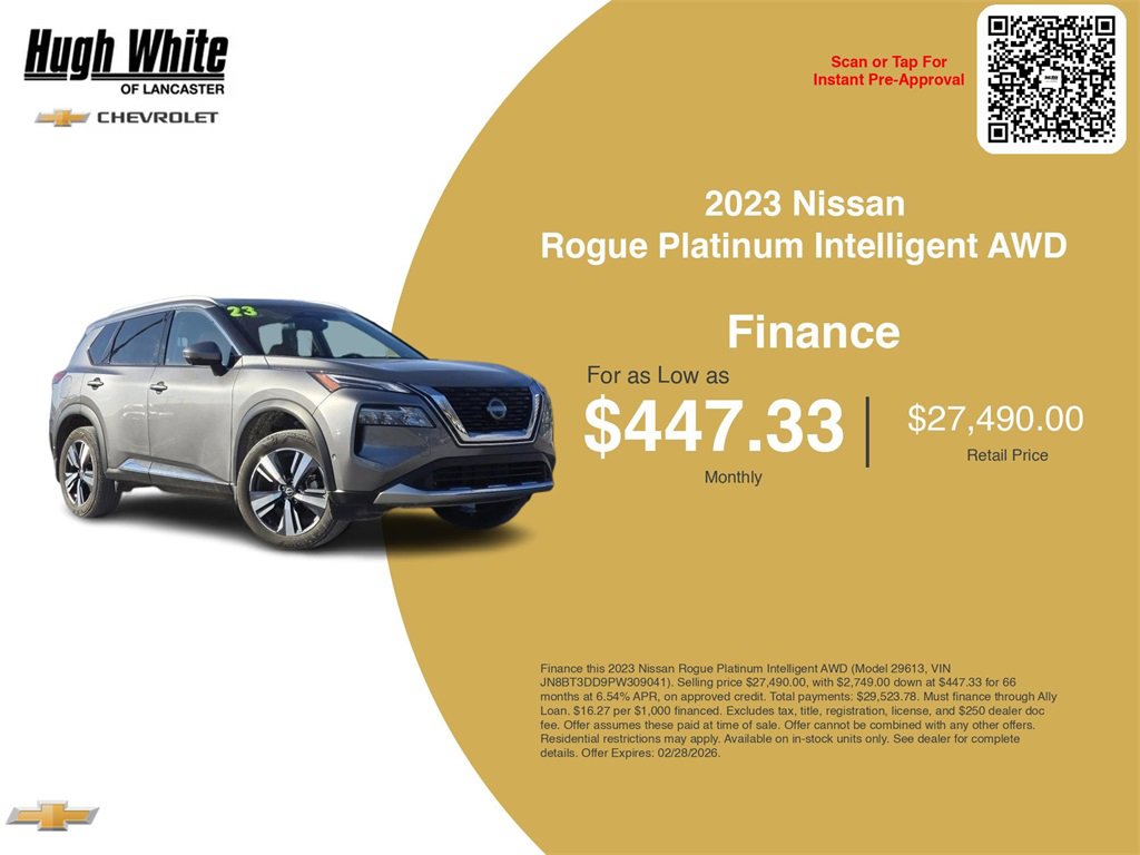 Certified 2023 Nissan Rogue Platinum w/ Platinum Premium Package image 3
