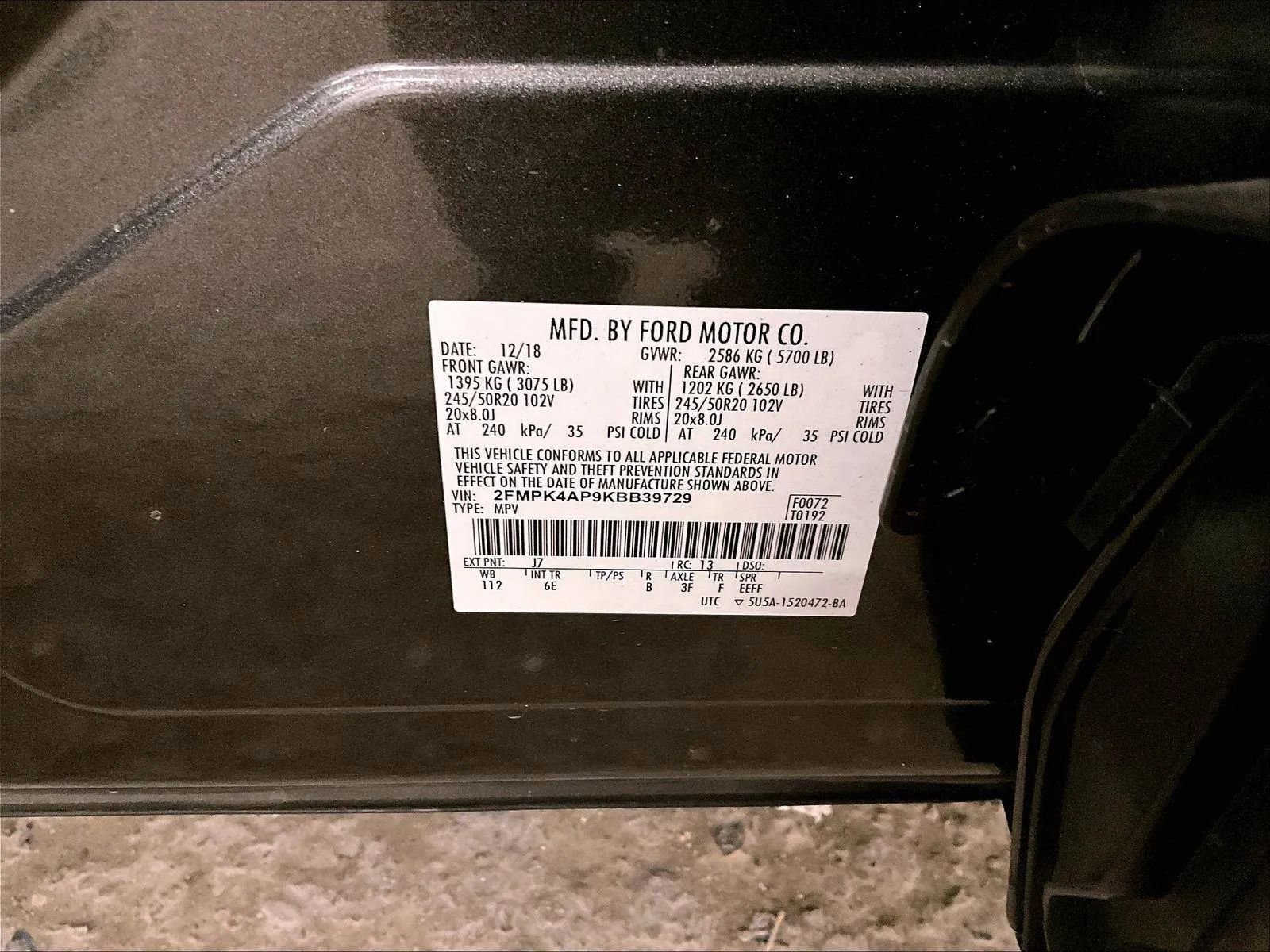 Used 2019 Ford Edge ST w/ Equipment Group 401A AWD/4WD image 33