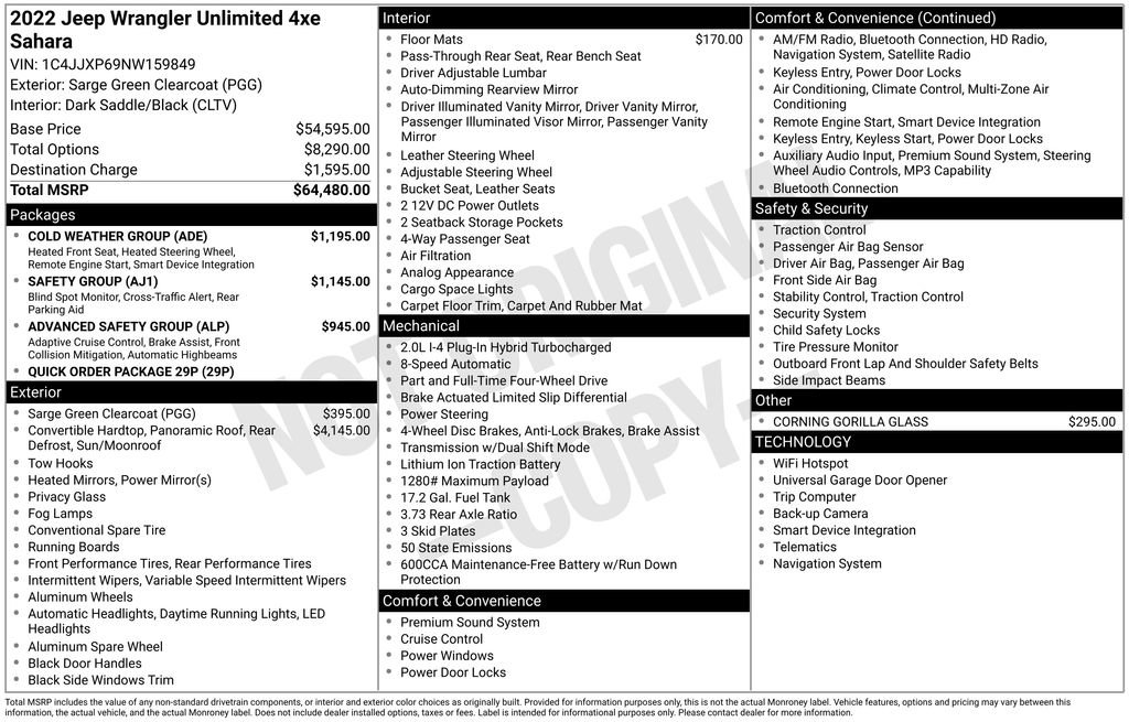 Used 2022 Jeep Wrangler Unlimited Sahara w/ Cold Weather Group image 35