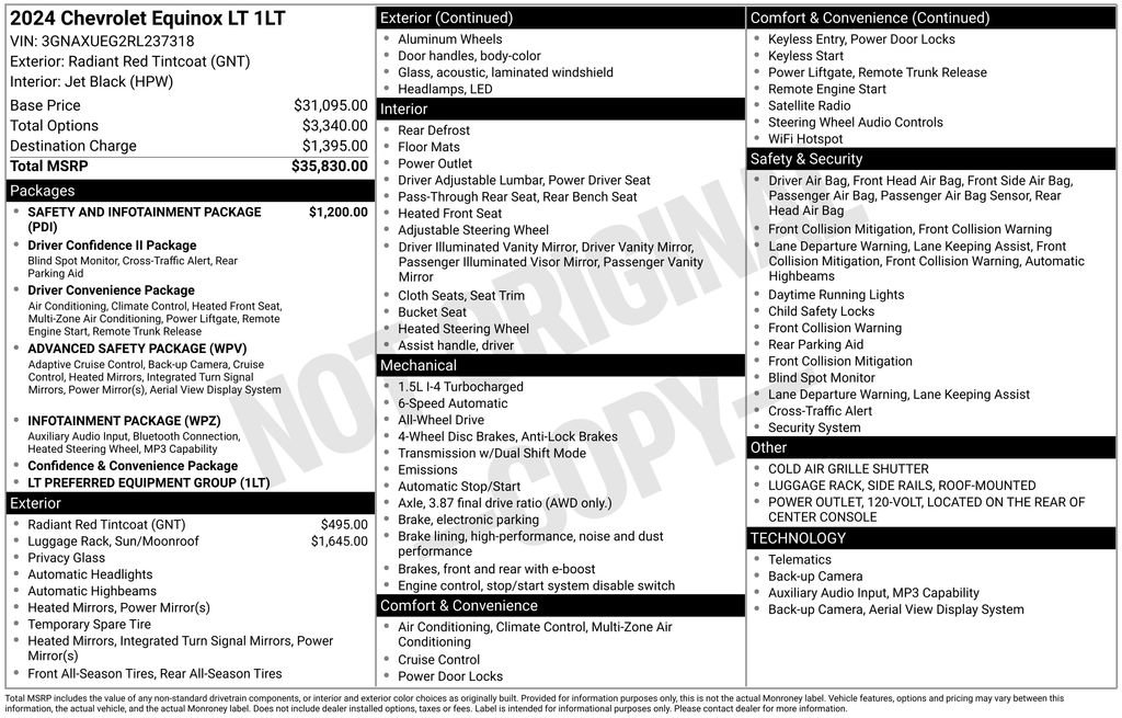 Certified 2024 Chevrolet Equinox LT AWD/4WD image 7