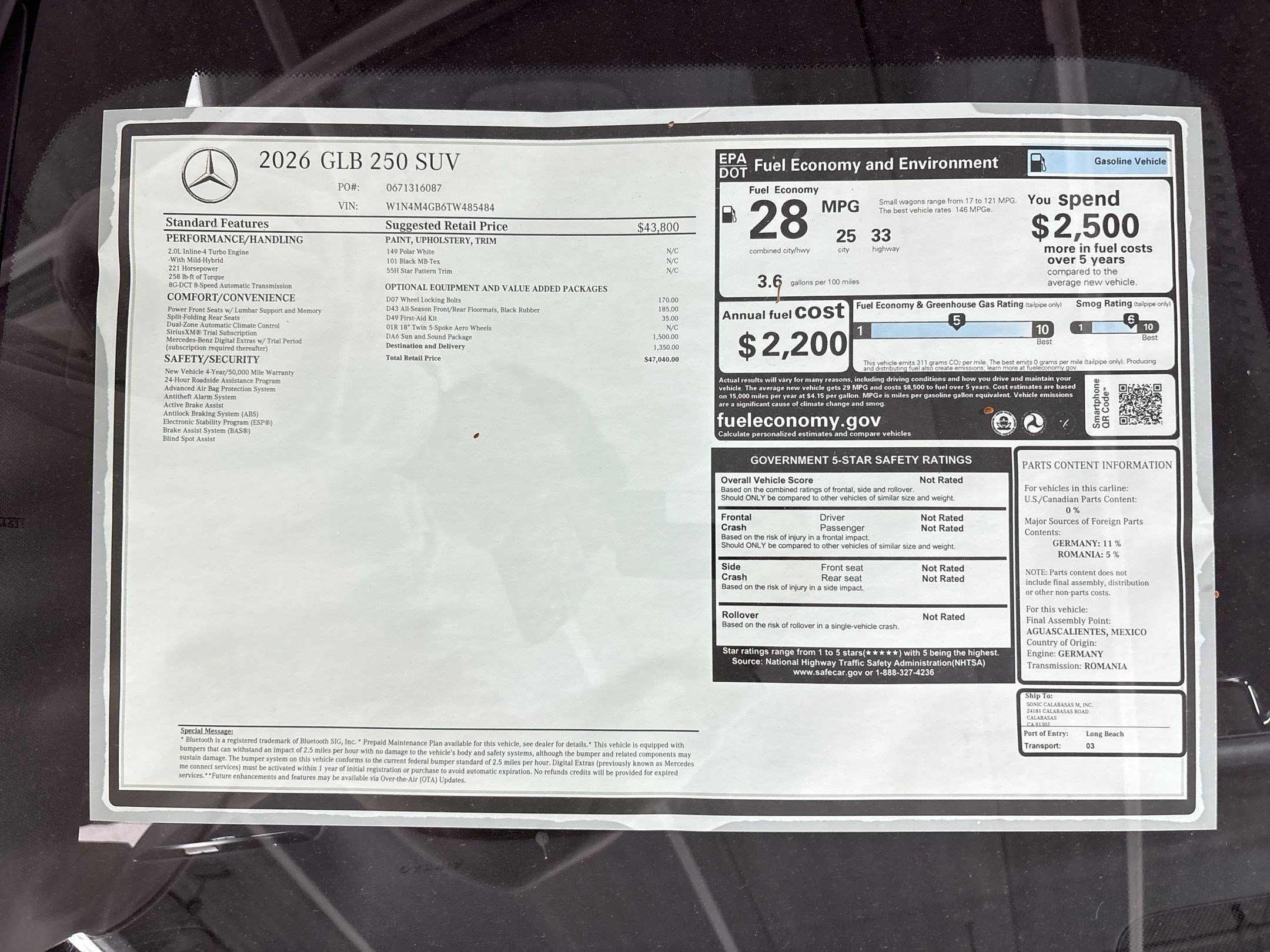 Certified 2026 Mercedes-Benz GLB 250 image 64