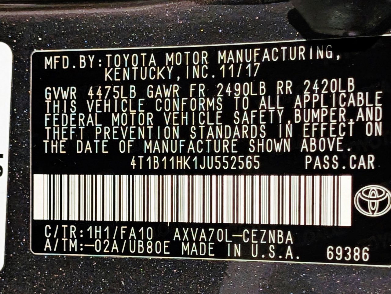 Used 2018 Toyota Camry LE image 54