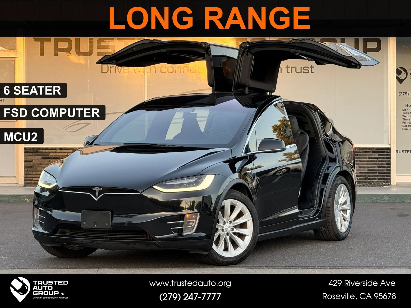 Used 2017 Tesla Model X 100D AWD/4WD image 1