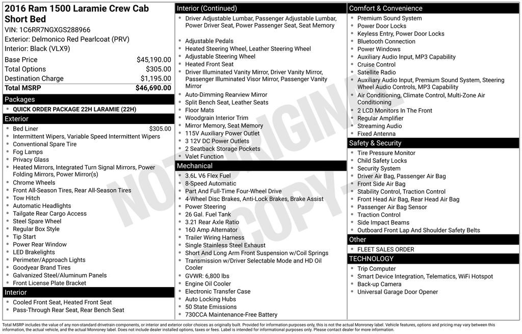 Used 2016 RAM 1500 Laramie image 4