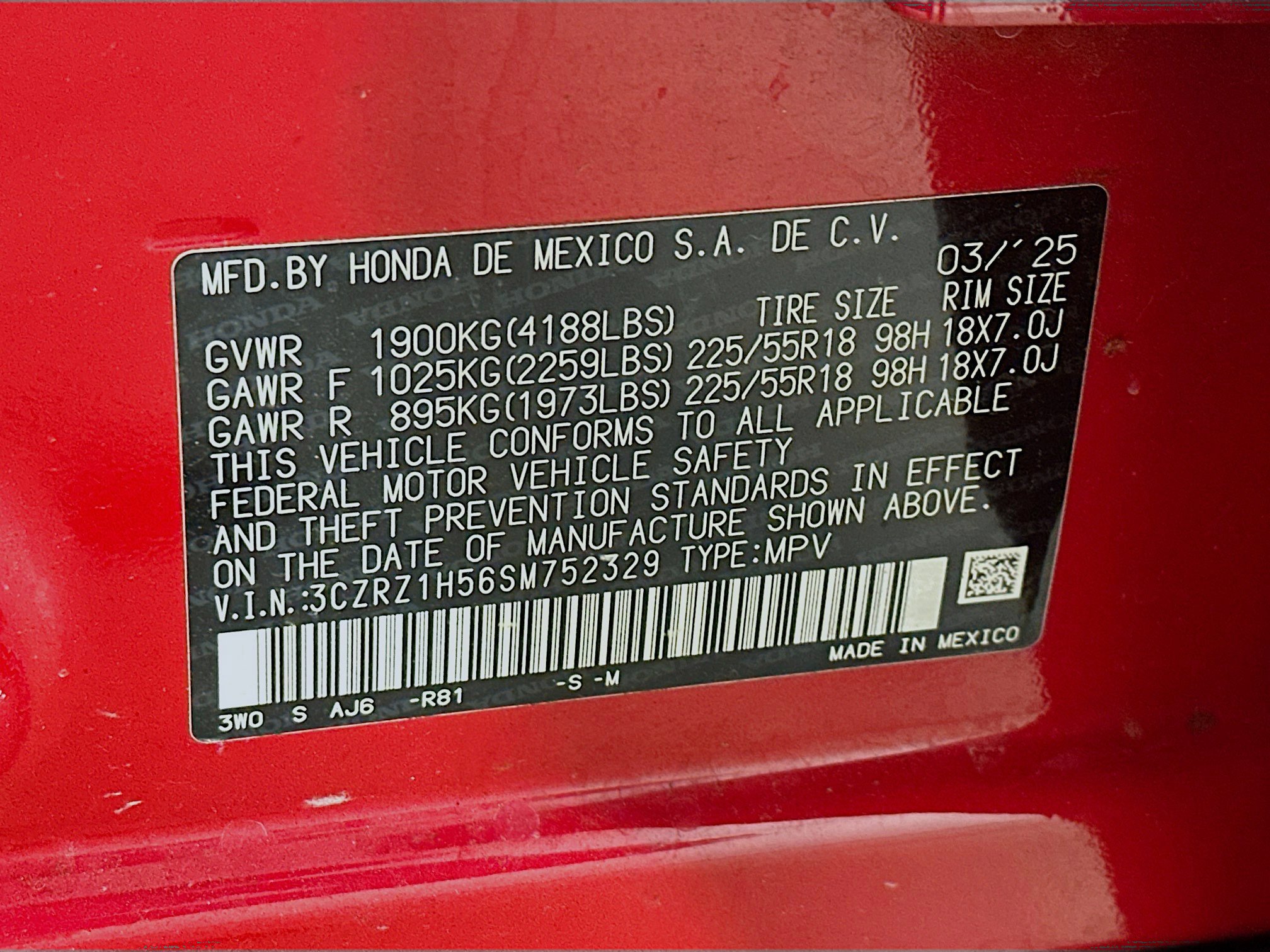 Used 2025 Honda HR-V Sport image 12