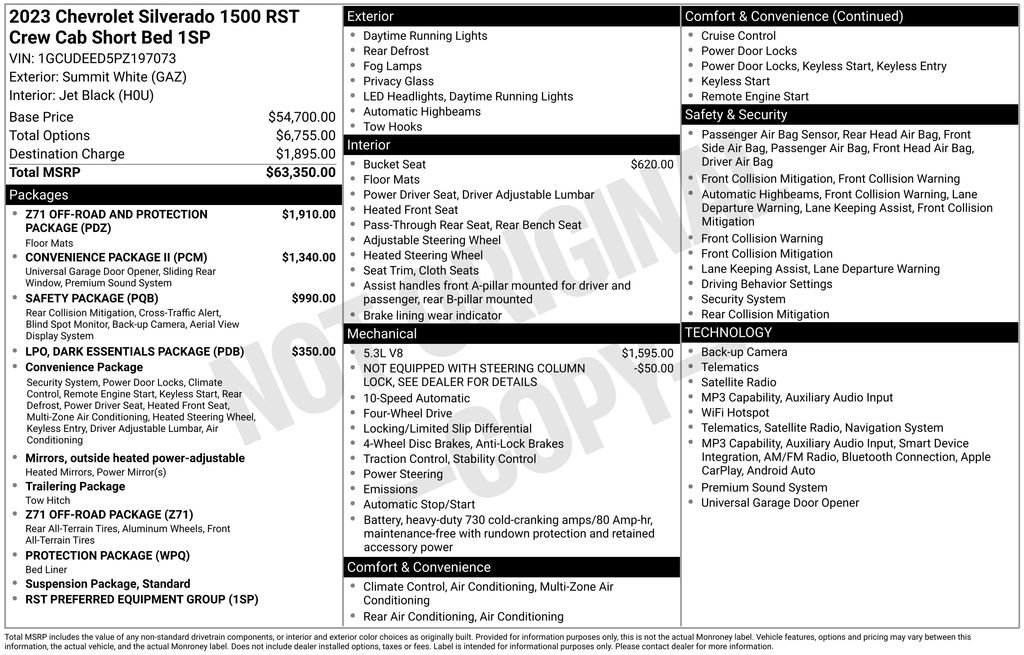 Used 2023 Chevrolet Silverado 1500 RST AWD/4WD image 6
