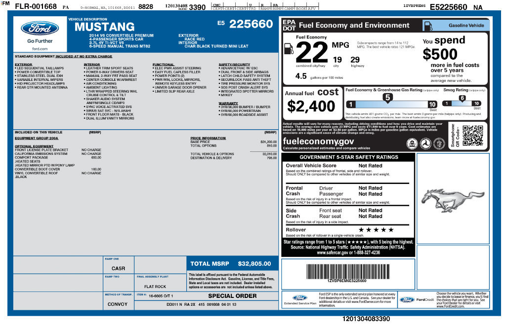 Used 2014 Ford Mustang Premium w/ Comfort Package RWD image 13