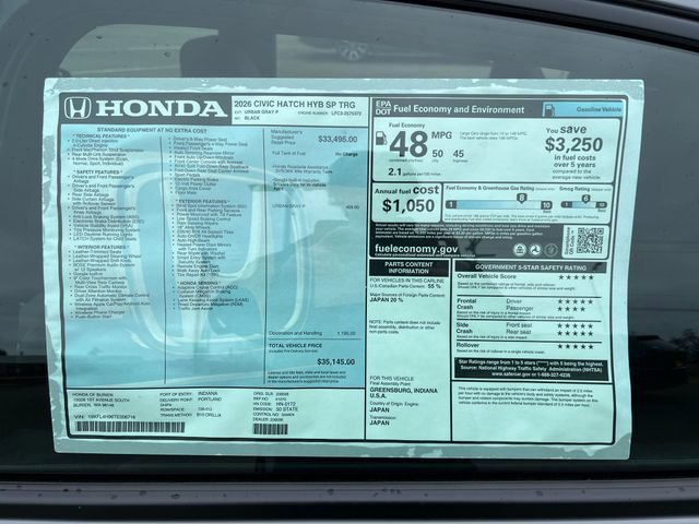 New 2026 Honda Civic Sport Touring image 30