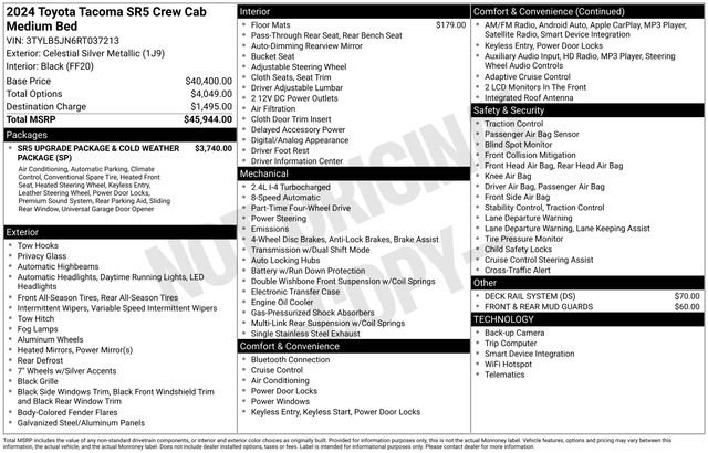 Used 2024 Toyota Tacoma SR5 image 7