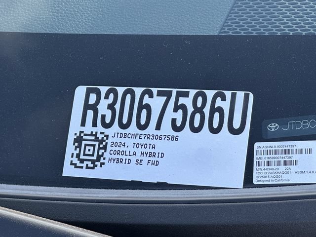 Used 2024 Toyota Corolla SE FWD image 30