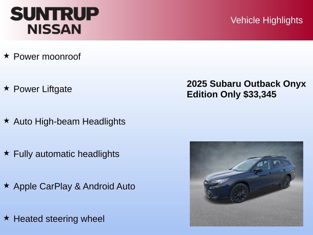 Used 2025 Subaru Outback Onyx Edition image 16