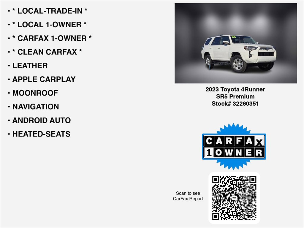 Used 2023 Toyota 4Runner SR5 Premium w/ Moonroof Package image 7
