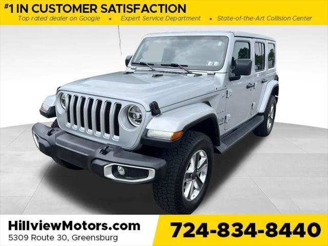 Certified 2022 Jeep Wrangler Unlimited Sahara w/ LED Lighting Group AWD/4WD image 1