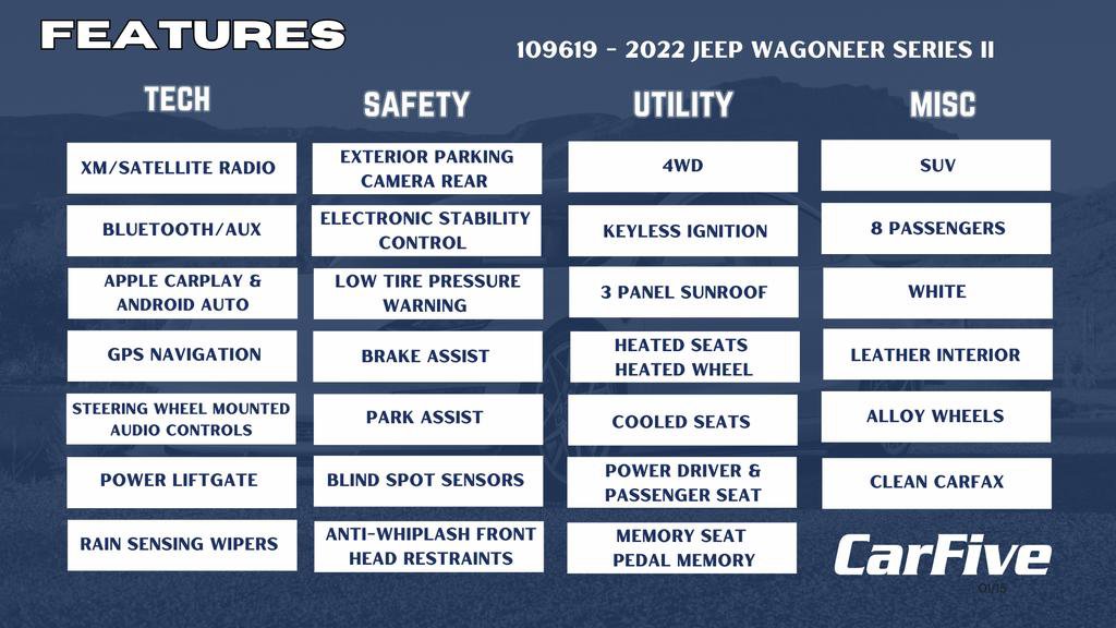 Used 2022 Jeep Wagoneer Series II w/ Premium Group I image 32