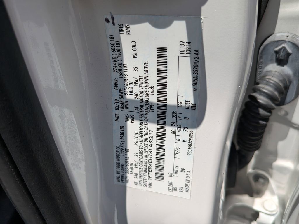 Certified 2019 Ford Ranger Lariat w/ Equipment Group 501A Mid RWD image 36