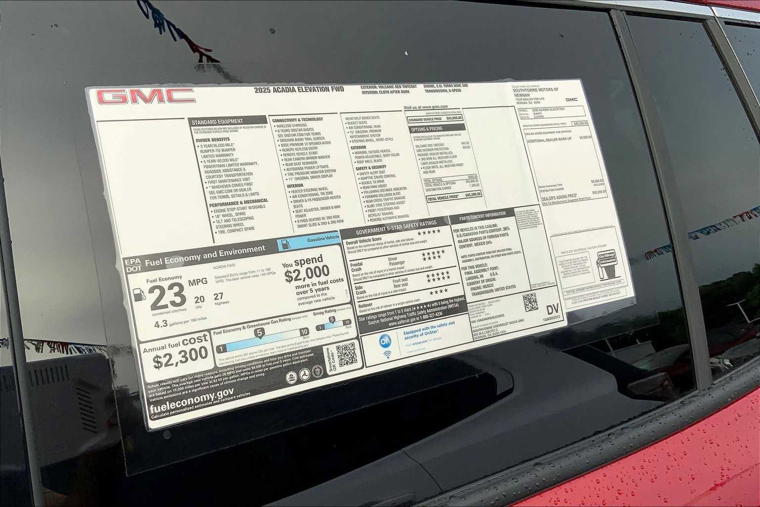 New 2025 GMC Acadia Elevation w/ LPO, All-Weather Package image 16