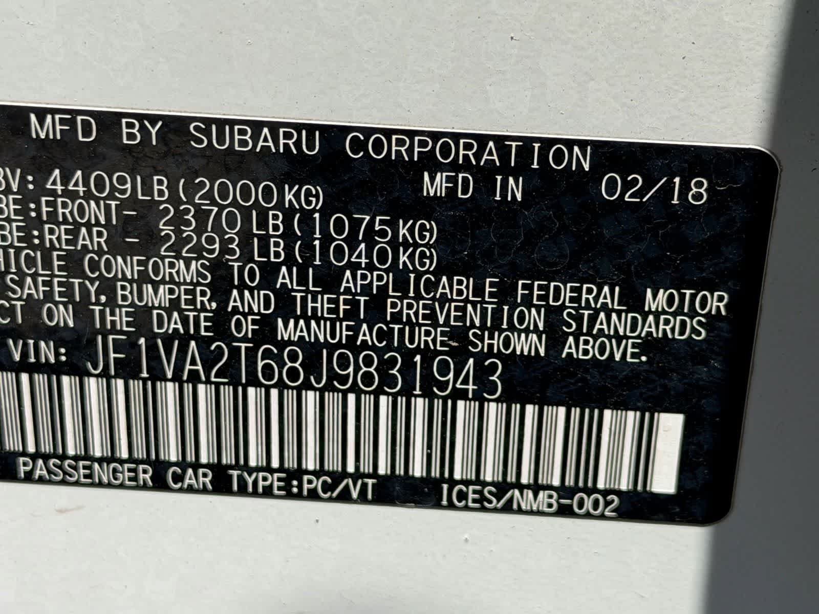 Used 2018 Subaru WRX STI Limited AWD/4WD image 20