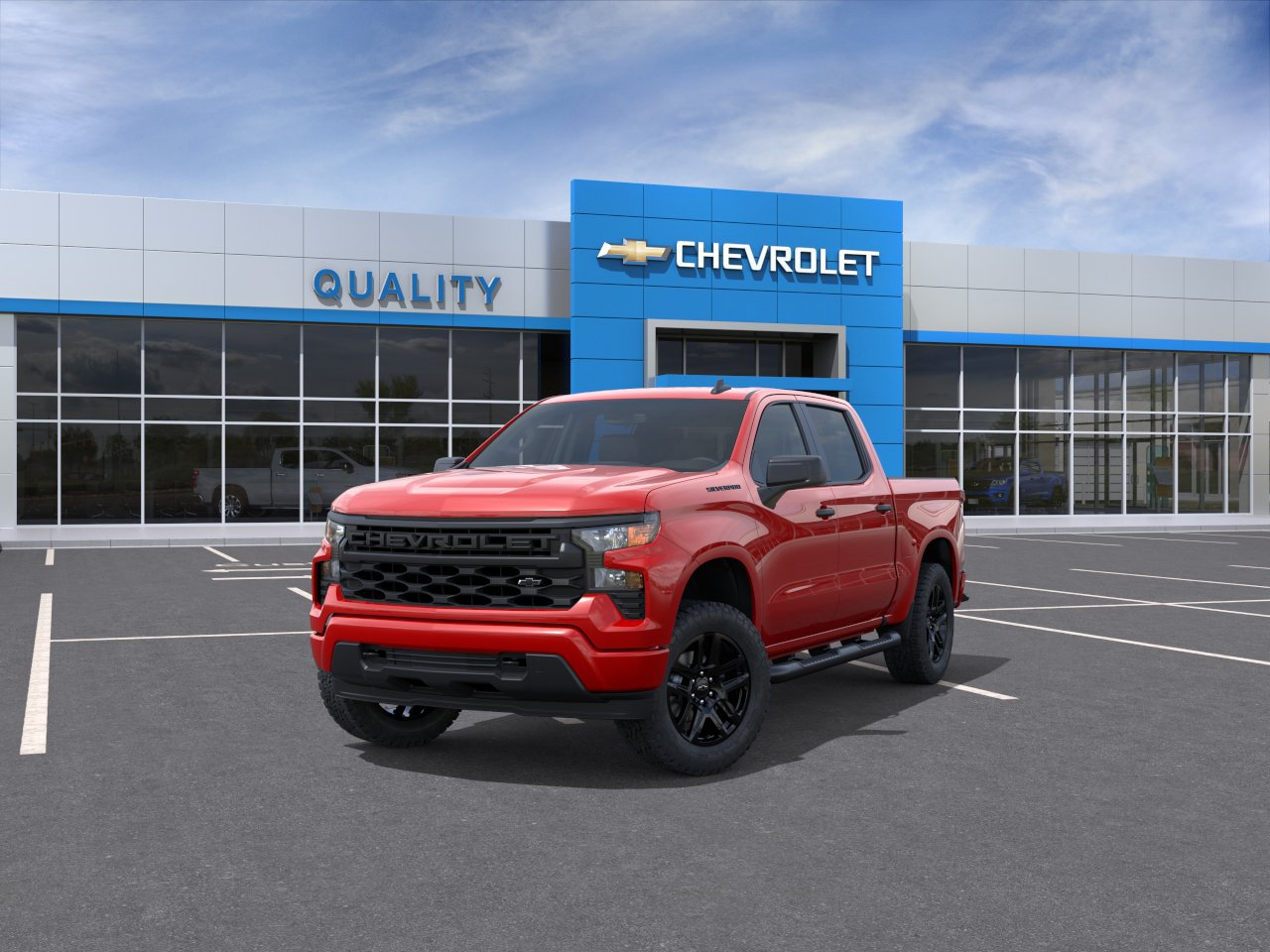 New 2026 Chevrolet Silverado 1500 Custom w/ Turbomax Blackout Package RWD image 8