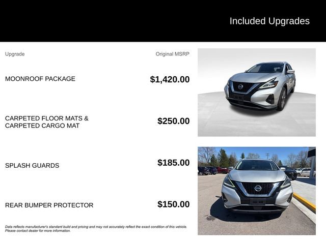 Used 2020 Nissan Murano SL w/ Moonroof Package AWD/4WD image 8