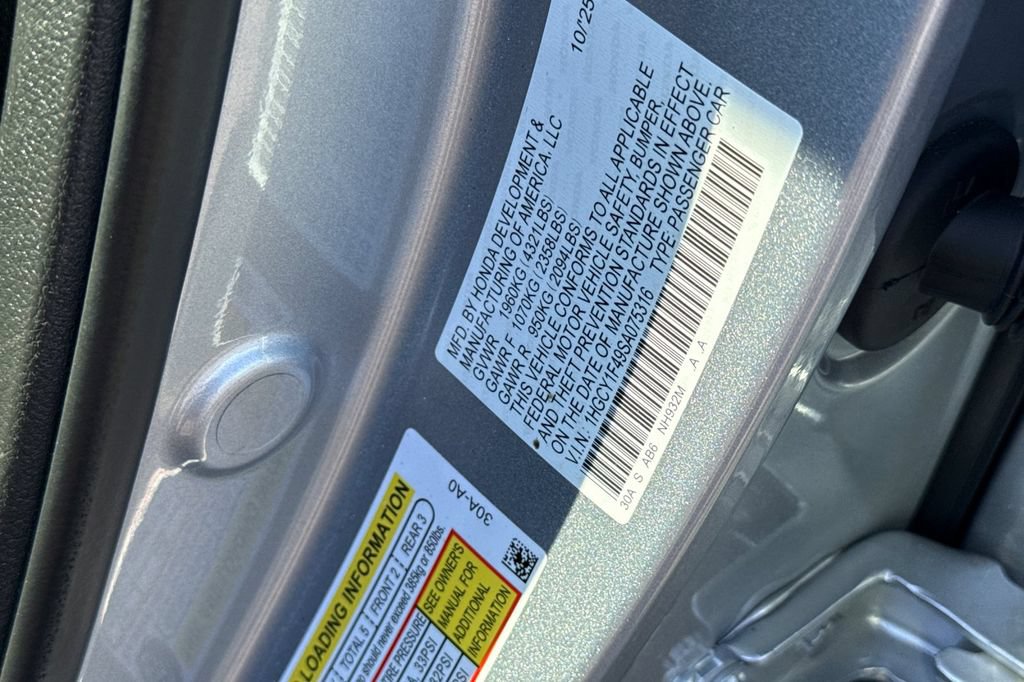 Certified 2025 Honda Accord SE image 27