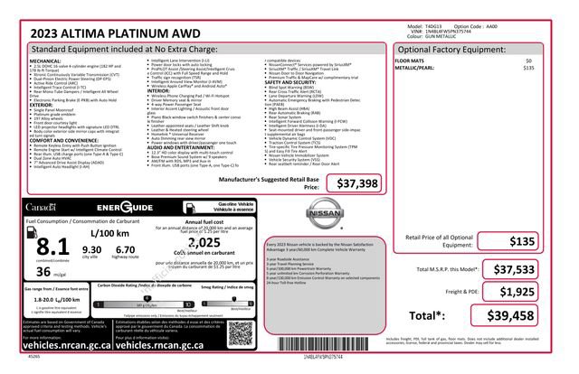Used 2023 Nissan Altima AWD image 50