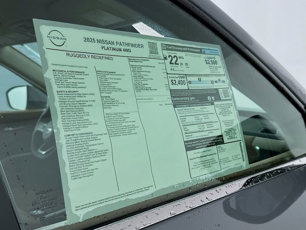 New 2025 Nissan Pathfinder Platinum w/ Black Appearance Package image 13
