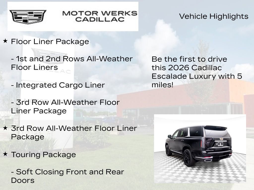 New 2026 Cadillac Escalade Luxury w/ Touring Package image 13