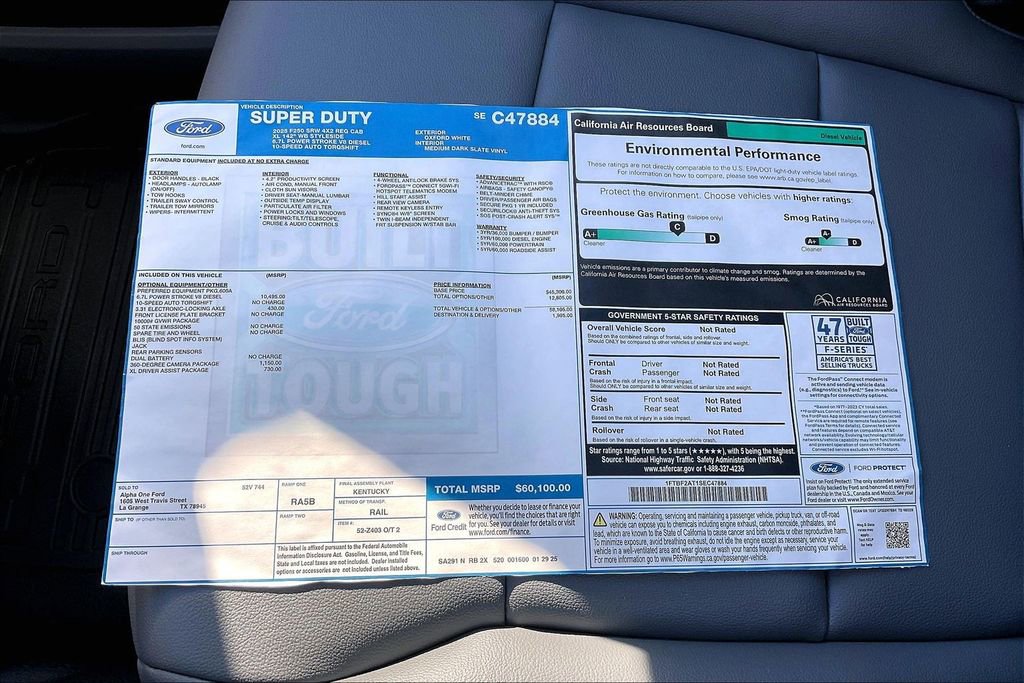 New 2025 Ford F250 XL w/ 360-Degree Camera Package RWD image 21