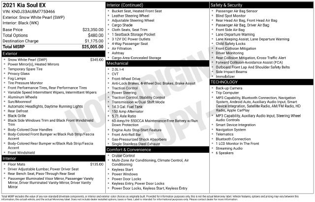 Certified 2021 Kia Soul EX FWD image 28