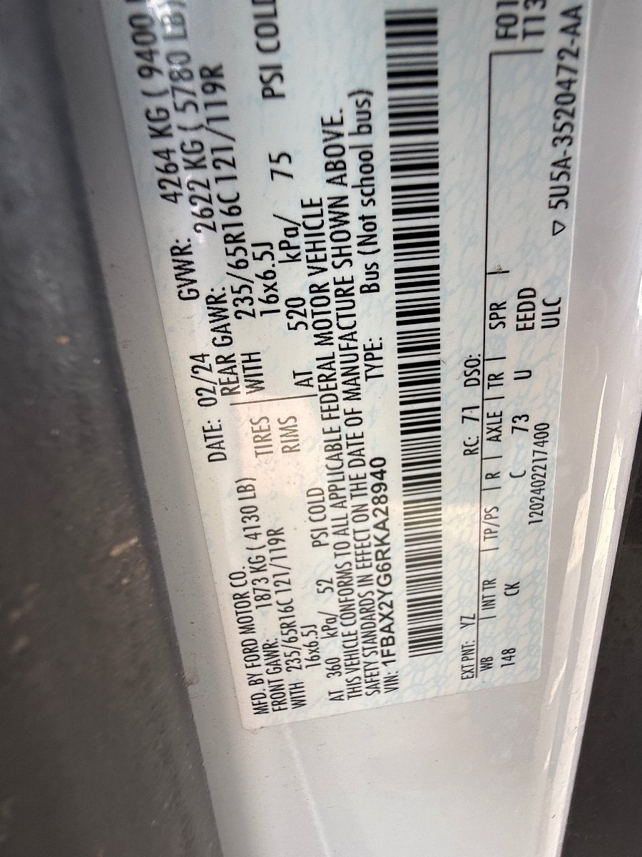 Used 2024 Ford Transit 350 XLT RWD image 22