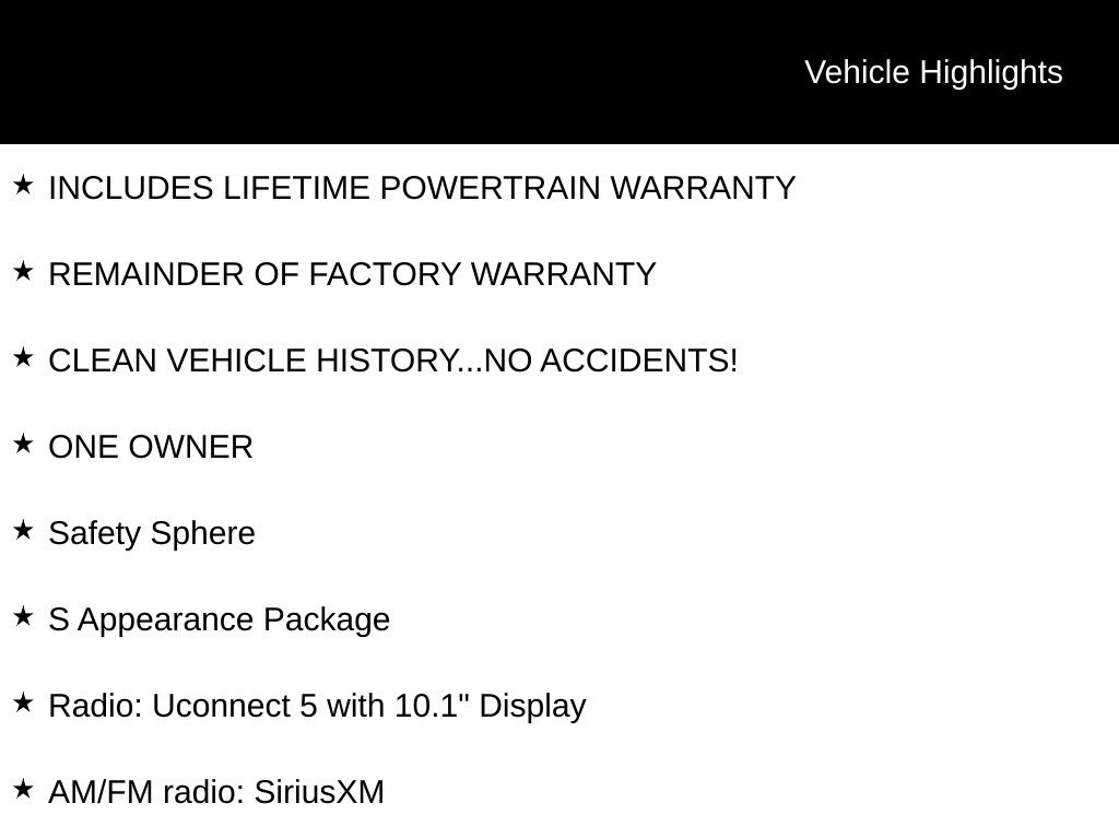 Used 2026 Chrysler Pacifica Select w/ S Appearance Package