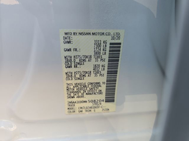 Used 2021 Nissan Titan PRO-4X w/ Pro-4x Convenience Package image 32