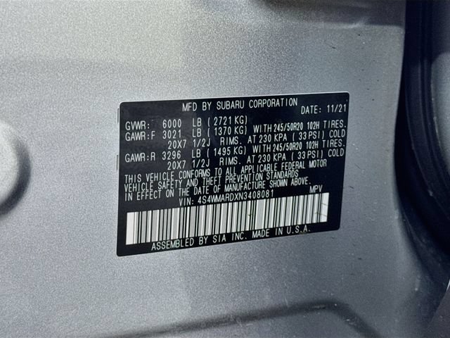 Used 2022 Subaru Ascent Touring w/ Popular Package #2A AWD/4WD image 53