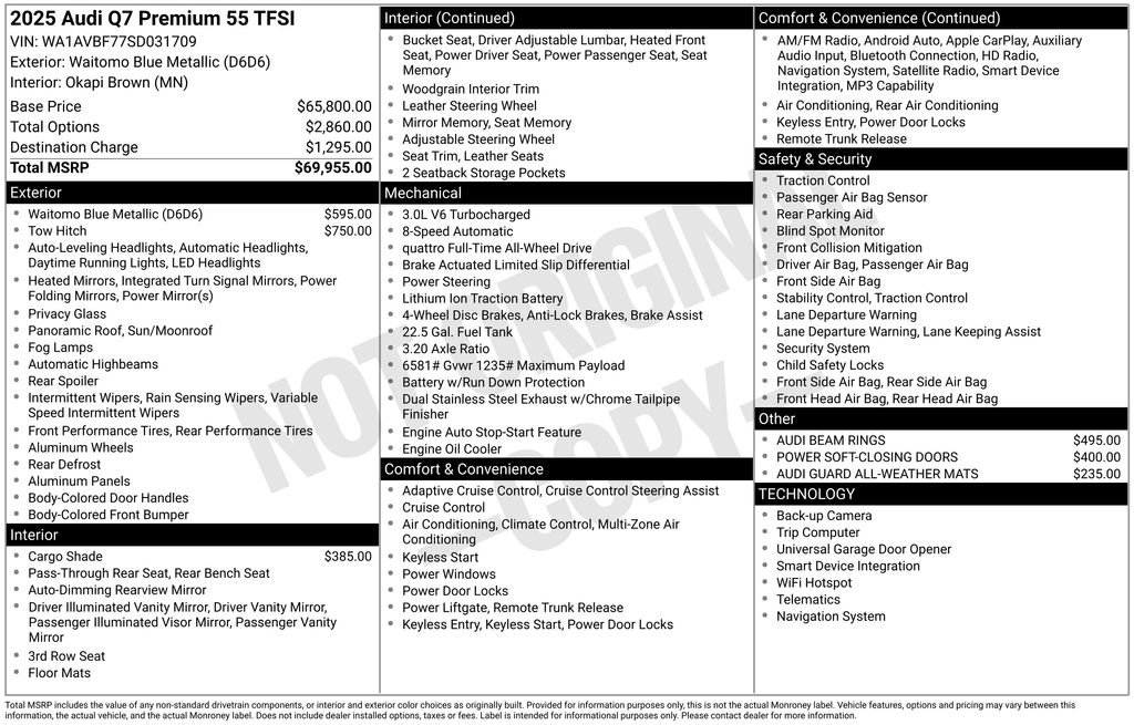 Used 2025 Audi Q7 3.0T Premium image 8