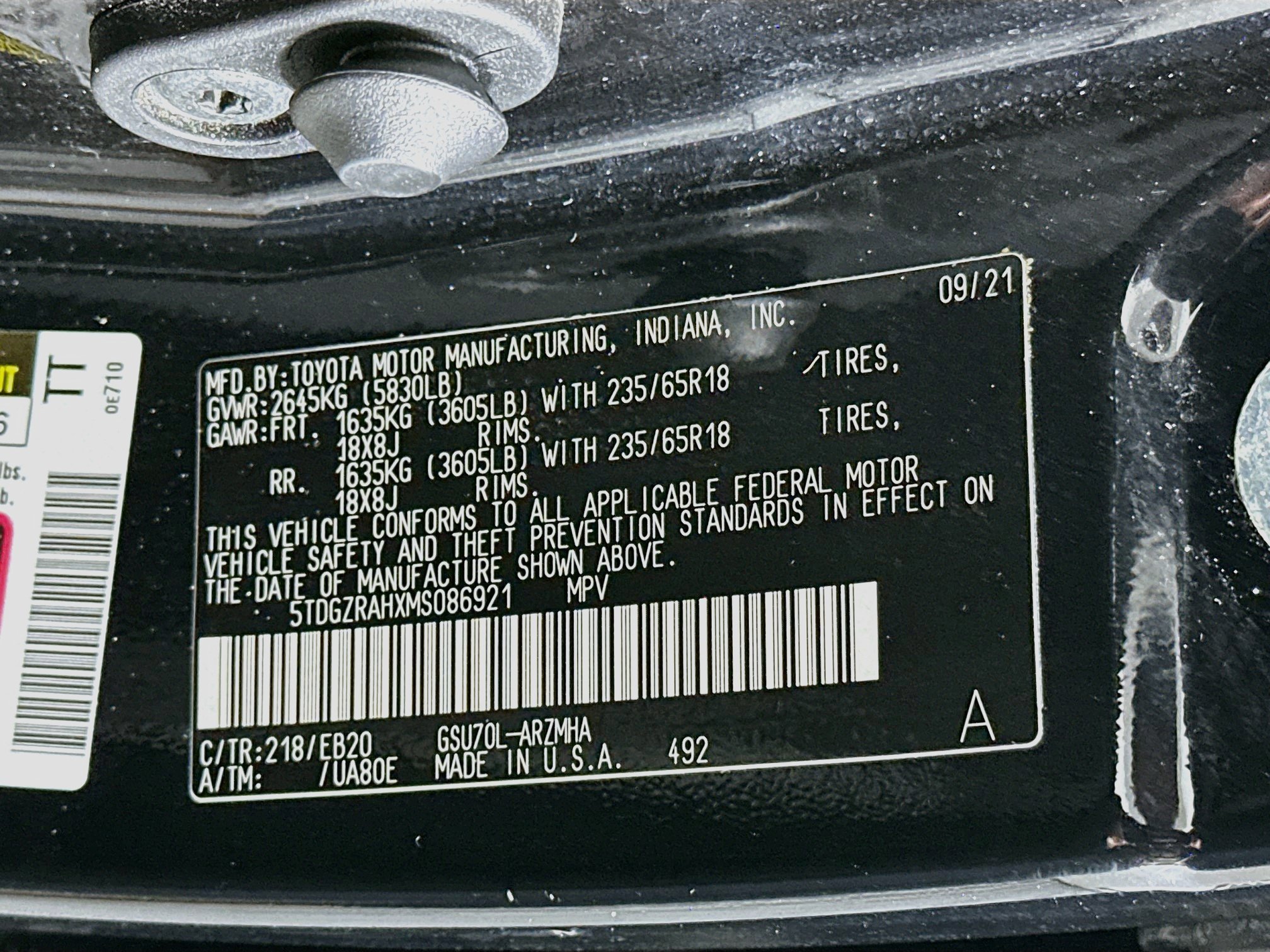 Used 2021 Toyota Highlander XLE FWD image 12