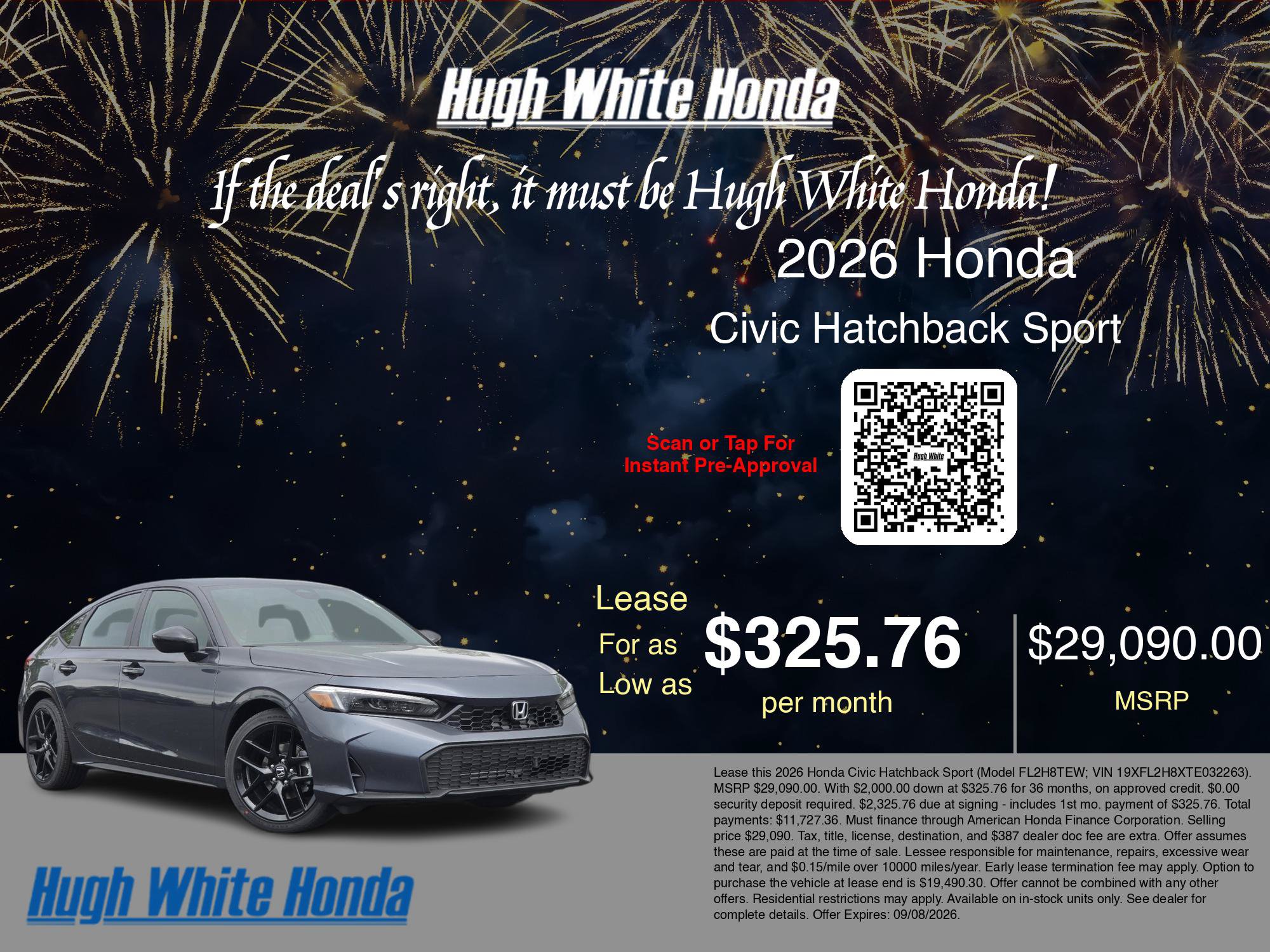 New 2026 Honda Civic Sport image 3