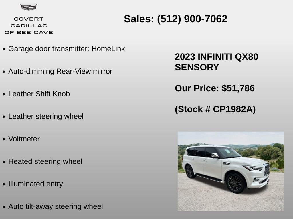 Used 2023 INFINITI QX80 Sensory w/ Cargo Package AWD/4WD image 24