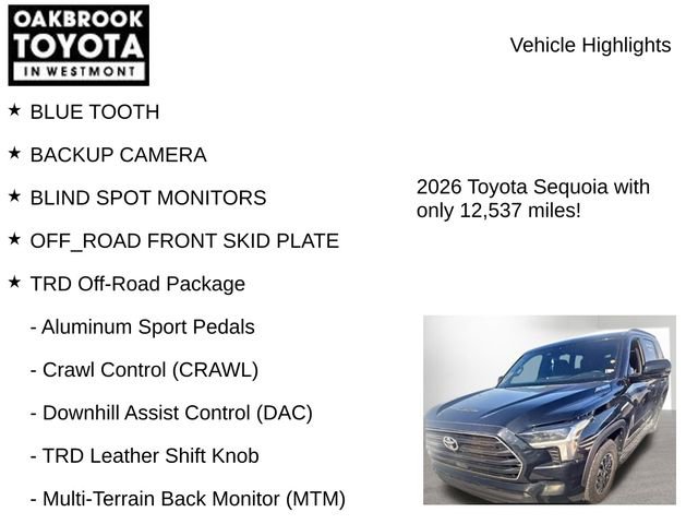 Certified 2026 Toyota Sequoia SR5 w/ TRD Off-Road Package image 7