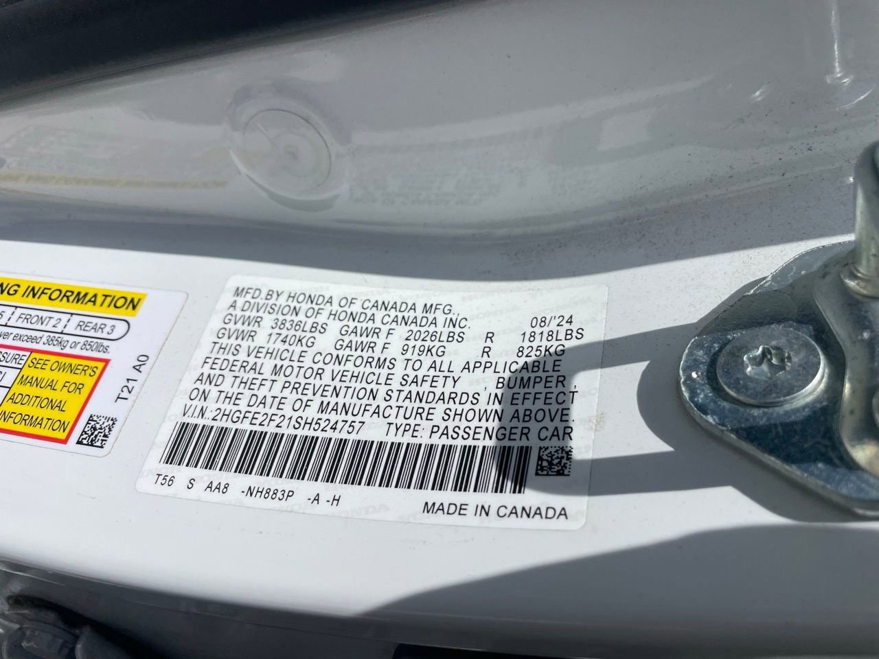 Used 2025 Honda Civic LX image 13