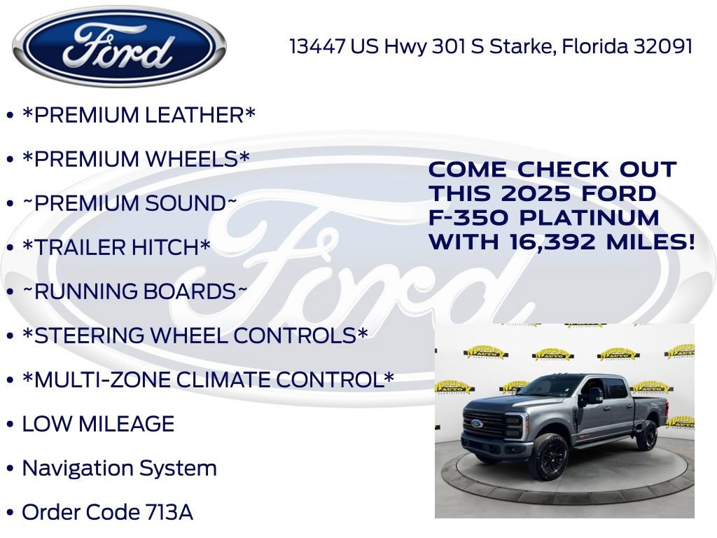 Certified 2025 Ford F350 Platinum w/ Tremor Off-Road Package image 17