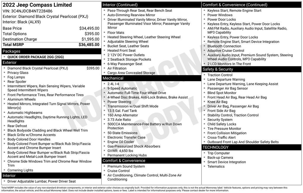 Used 2022 Jeep Compass Limited image 14