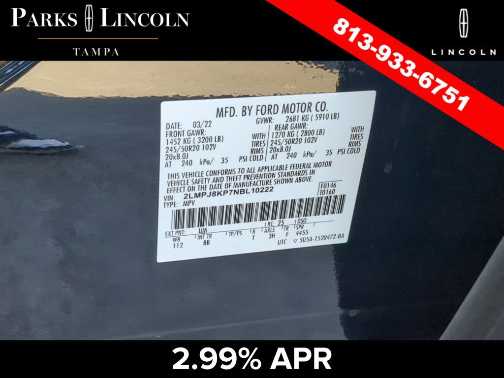 Certified 2022 Lincoln Nautilus Reserve w/ Equipment Group 202A AWD/4WD image 36