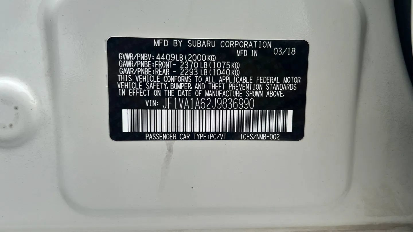 Used 2018 Subaru WRX AWD/4WD image 44
