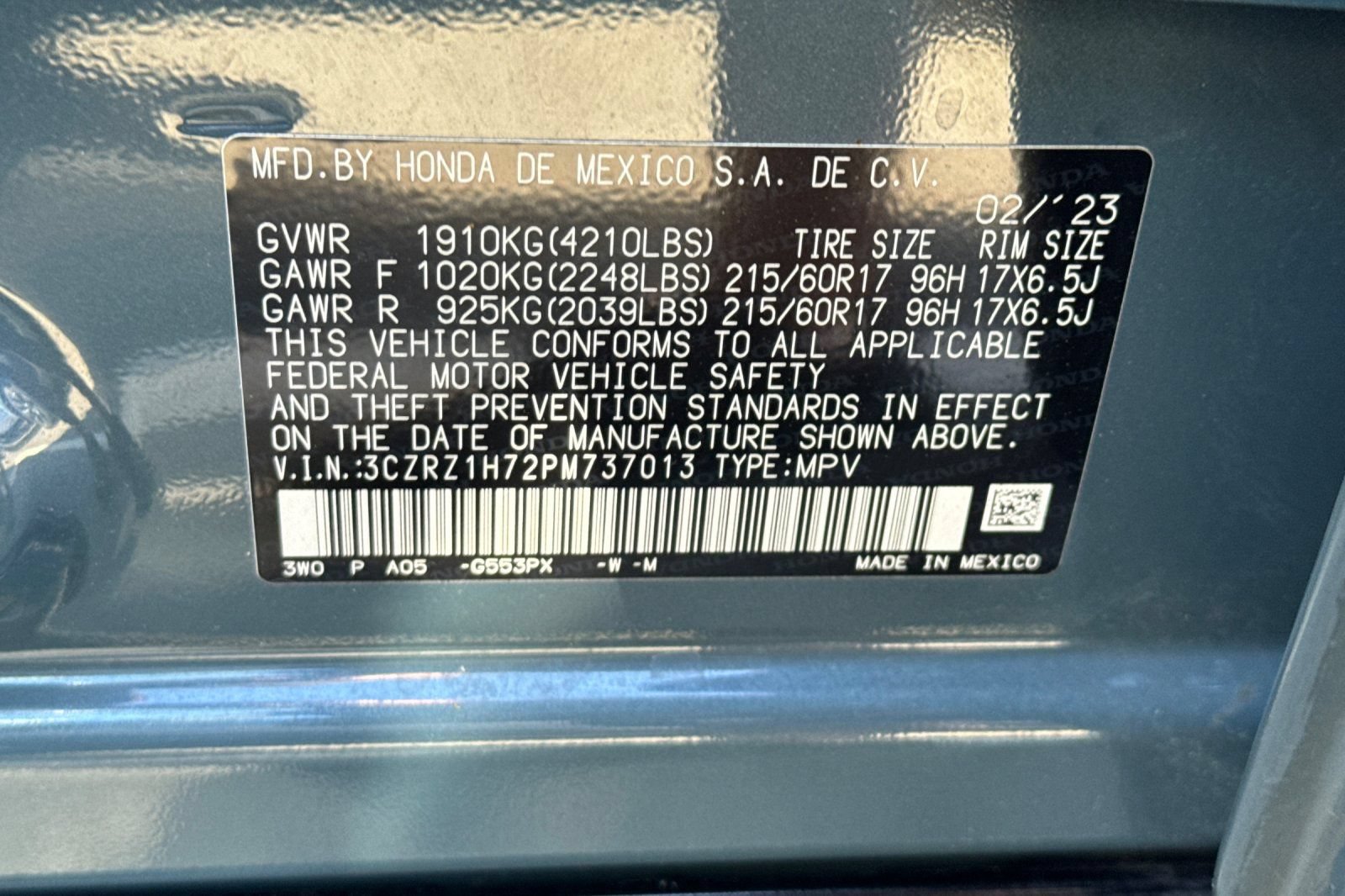 Used 2023 Honda HR-V EX-L image 29