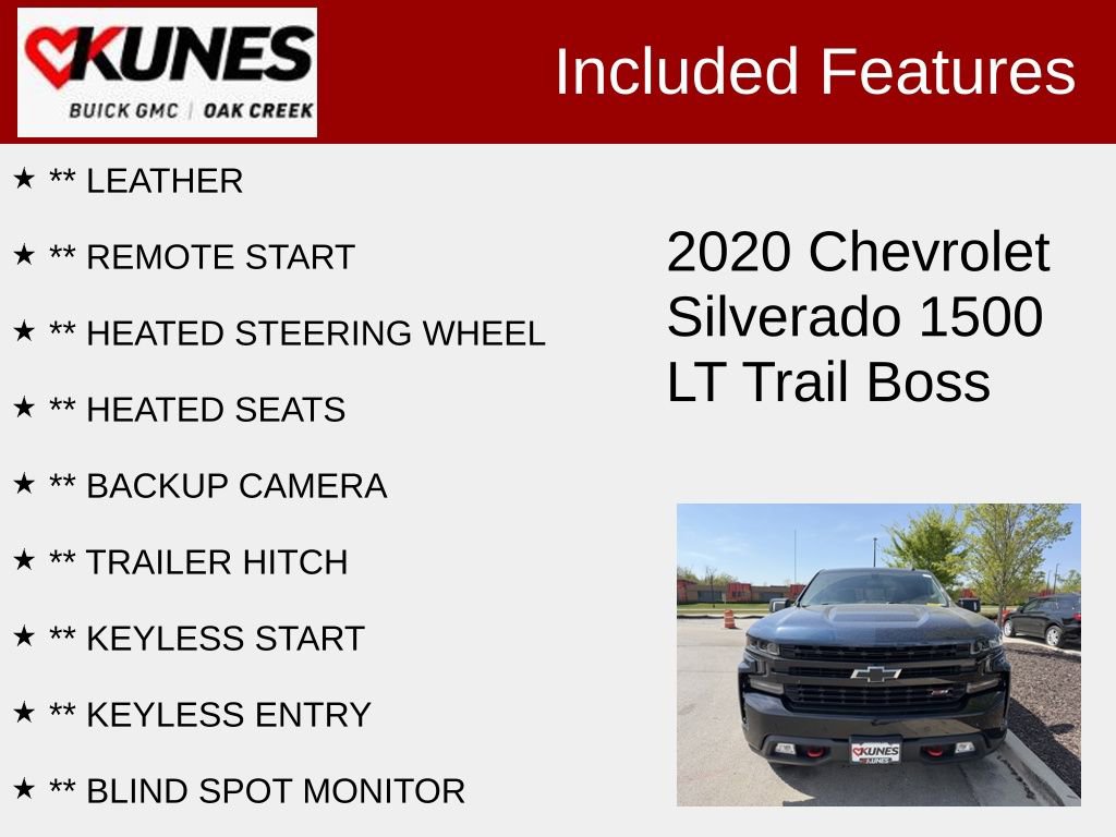 Used 2020 Chevrolet Silverado 1500 LT Trail Boss AWD/4WD image 2