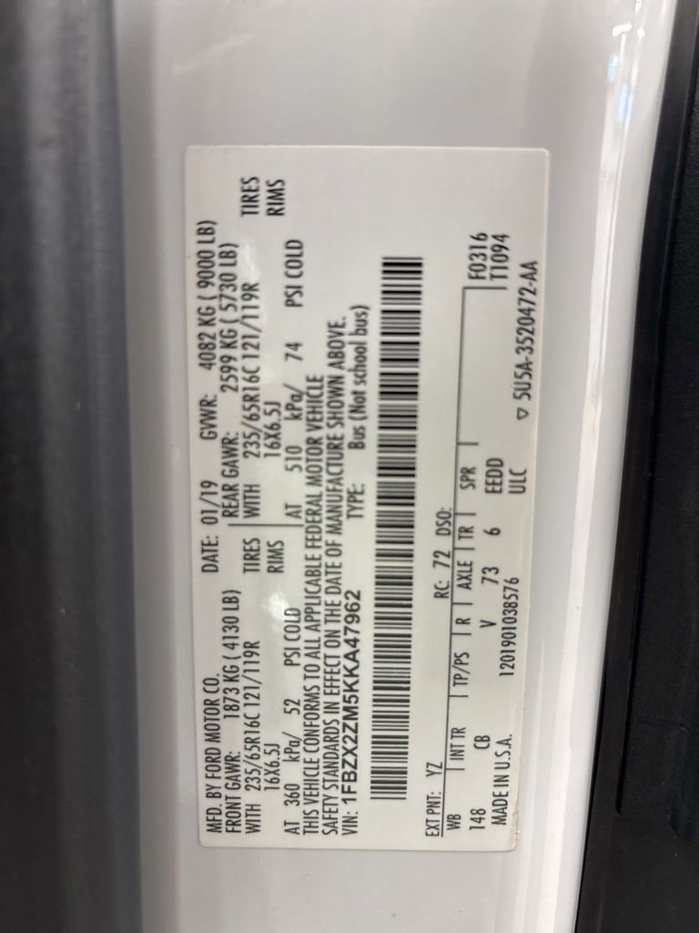 Used 2019 Ford Transit 350 XLT RWD image 29